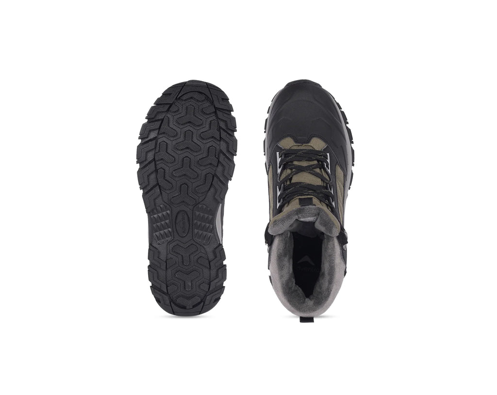 Adventra Men Waterproof Mid-Top Hiking Shoes with 3M Insulation (WH1104) Olive Green