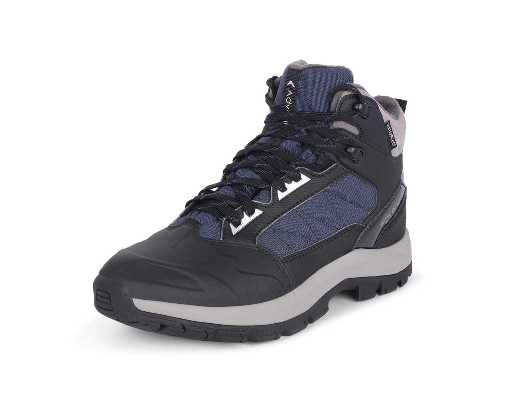 Adventra Men Waterproof Mid-Top Hiking Shoes with 3M Insulation (WH1104) Dark Blue