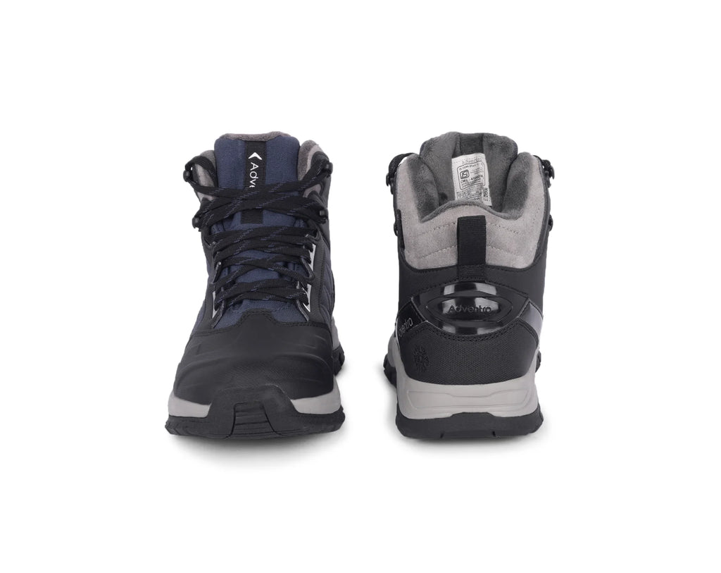 Adventra Men Waterproof Mid-Top Hiking Shoes with 3M Insulation (WH1104) Dark Blue