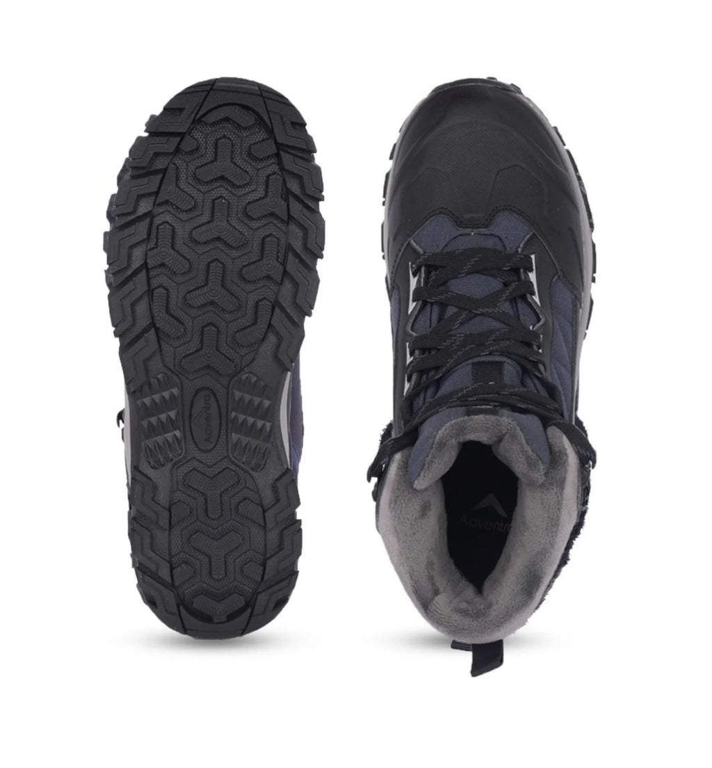 Adventra Men Waterproof Mid-Top Hiking Shoes with 3M Insulation (WH1104) Dark Blue