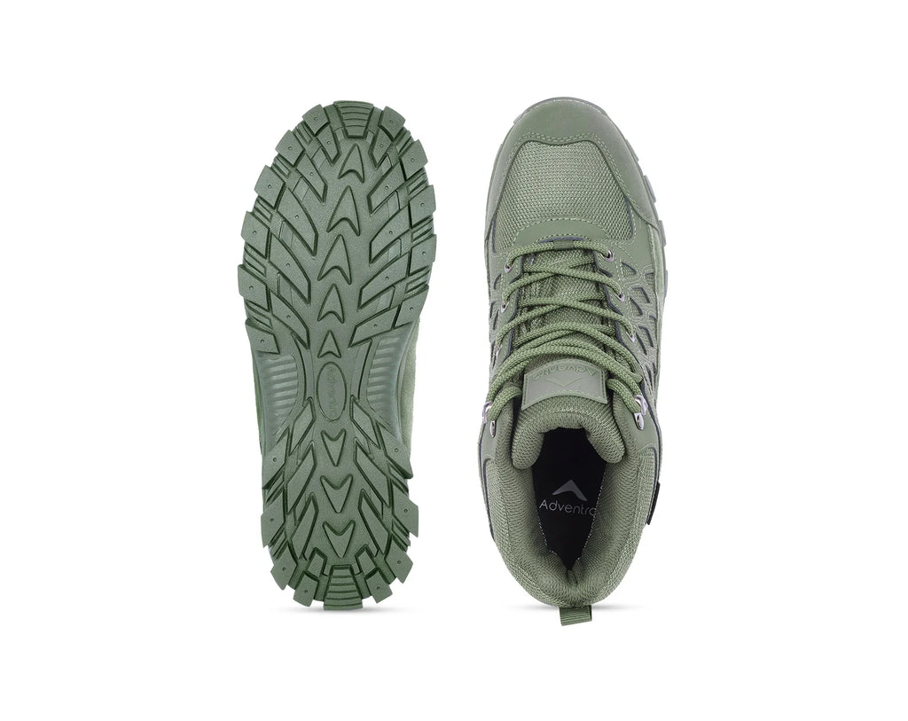 Adventra Men's Waterproof Winter Hiking Boots WH1107 Green