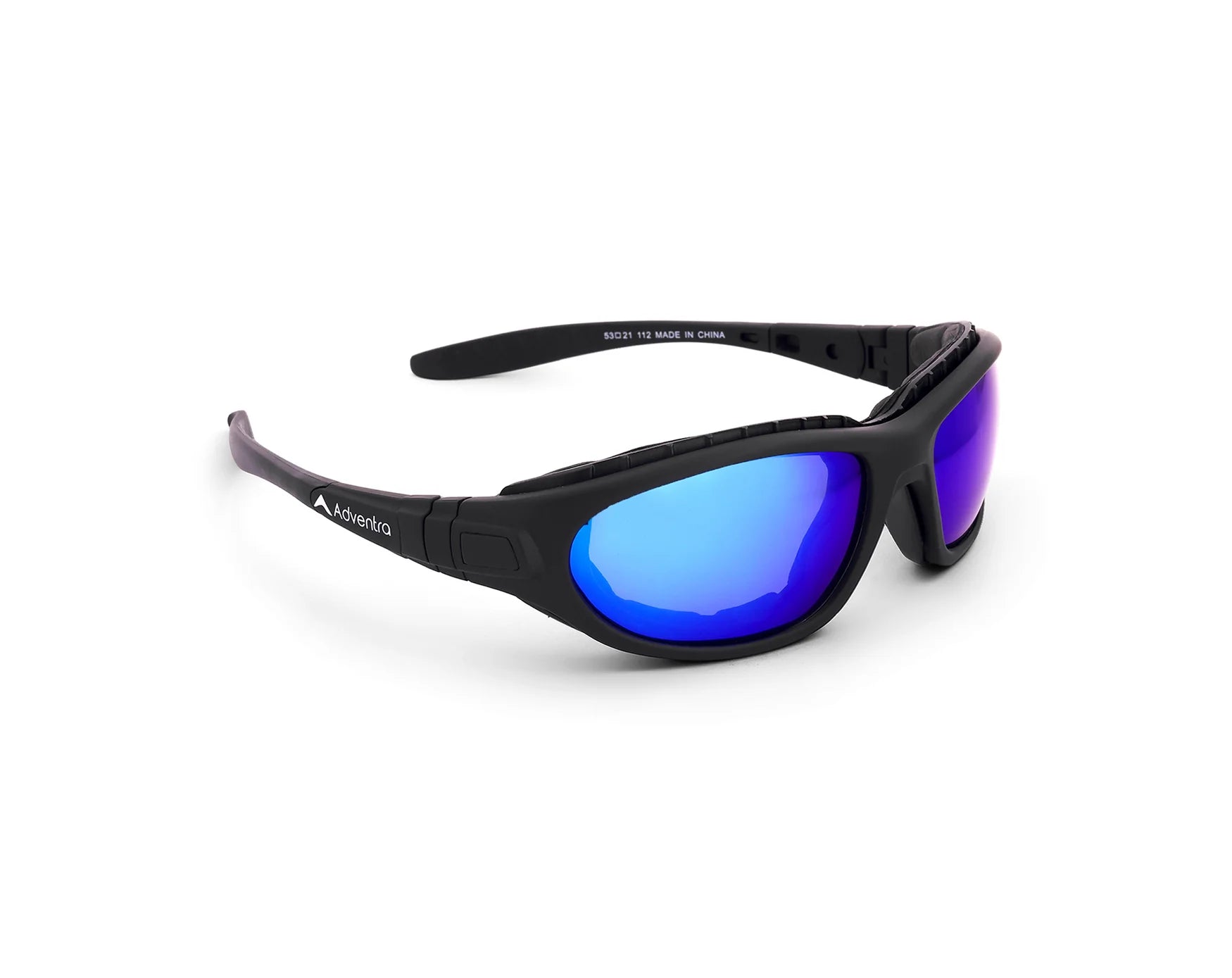 Adventera Polarised Wraparound Sunglasses with Revo Coated Lens – Blue (WH1105)