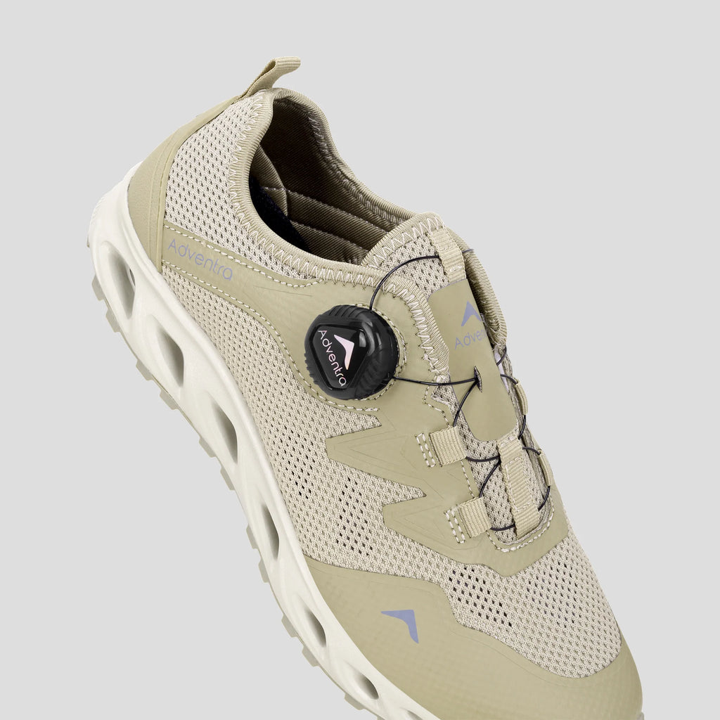 Adventra Men Lightweight Ultra Grip Hiking Shoes with Auto Lace (ET1109) Beige
