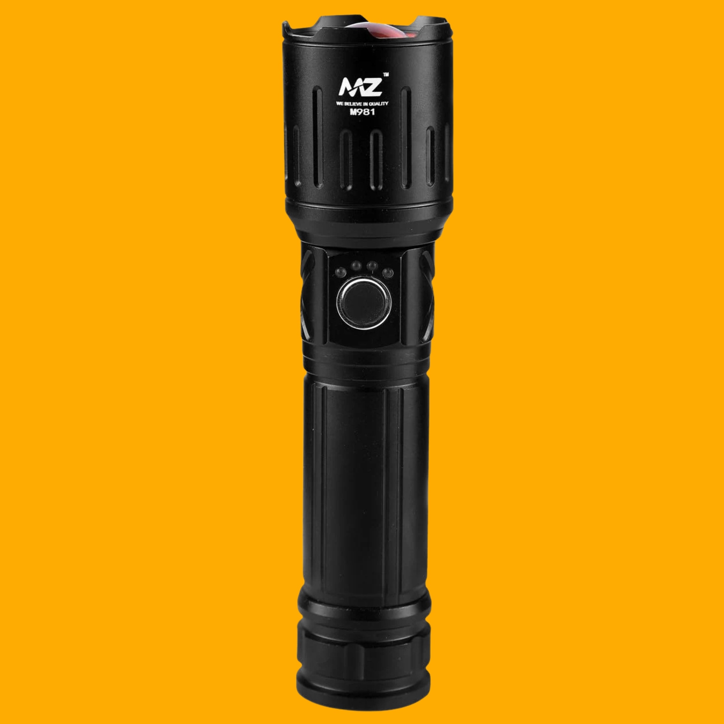 MZ M981 Rechargeable Torch | 150W LED, Zoomable, 5 Modes Flashlight