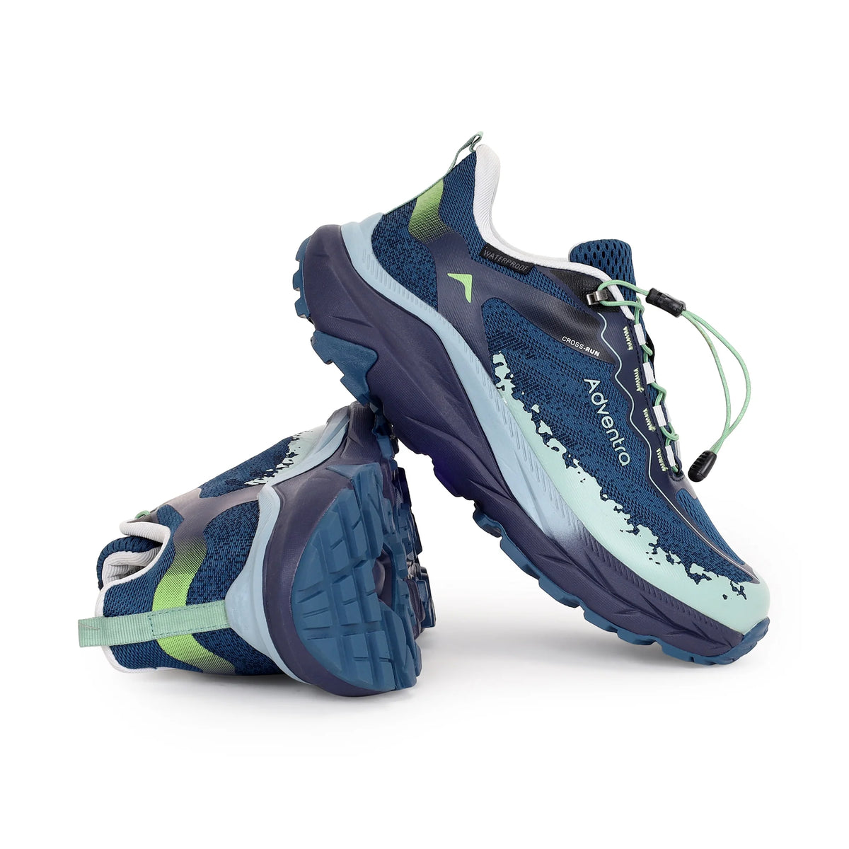 Adventra Waterproof Trail Running, Quick-Lace (TR2014) – Blue-Green