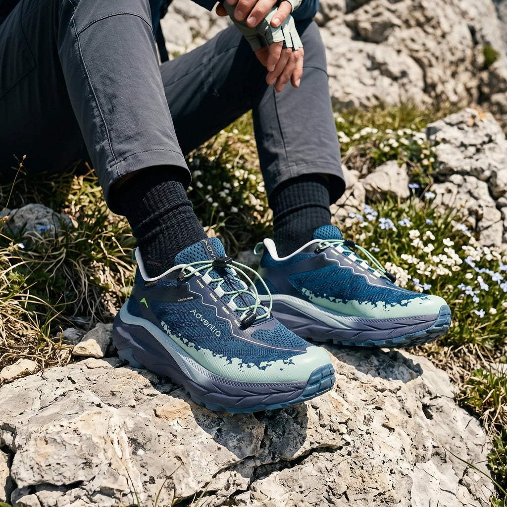 Adventra Waterproof Trail Running, Quick-Lace (TR2014) – Blue-Green