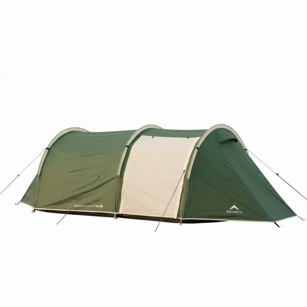 Adventra 4 Person Waterproof Camping Tent ET1104 – Lightweight & Durable- Green