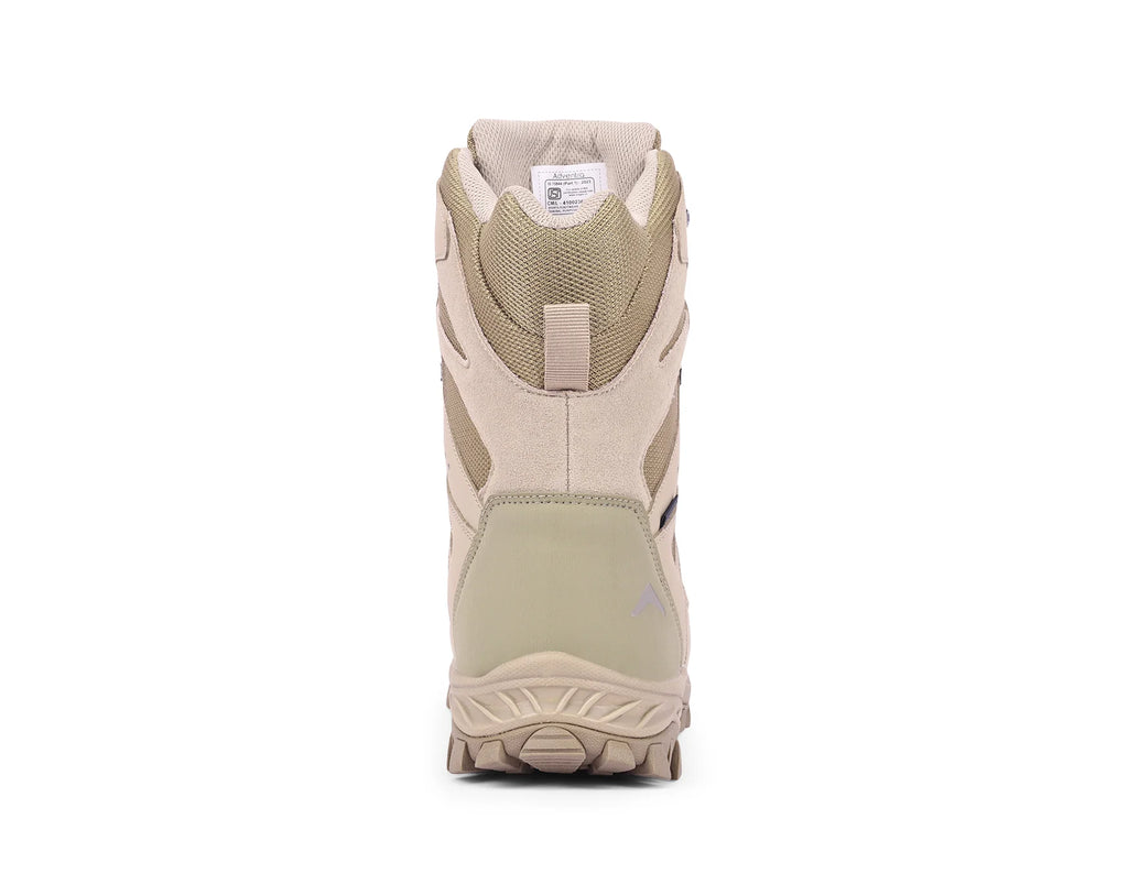 Adventra Men Waterproof High-Top Hiking Shoes with Cushioned Comfort (WH1108) Beige
