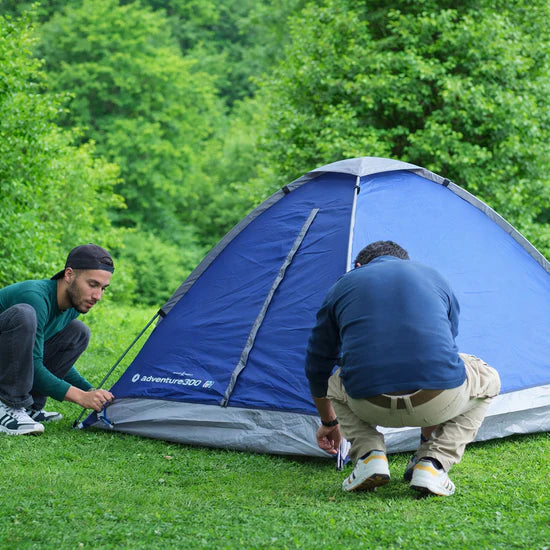 2-Person Camping Tent with UV Protection & Waterproof Flysheet (ET1102) Navy Blue