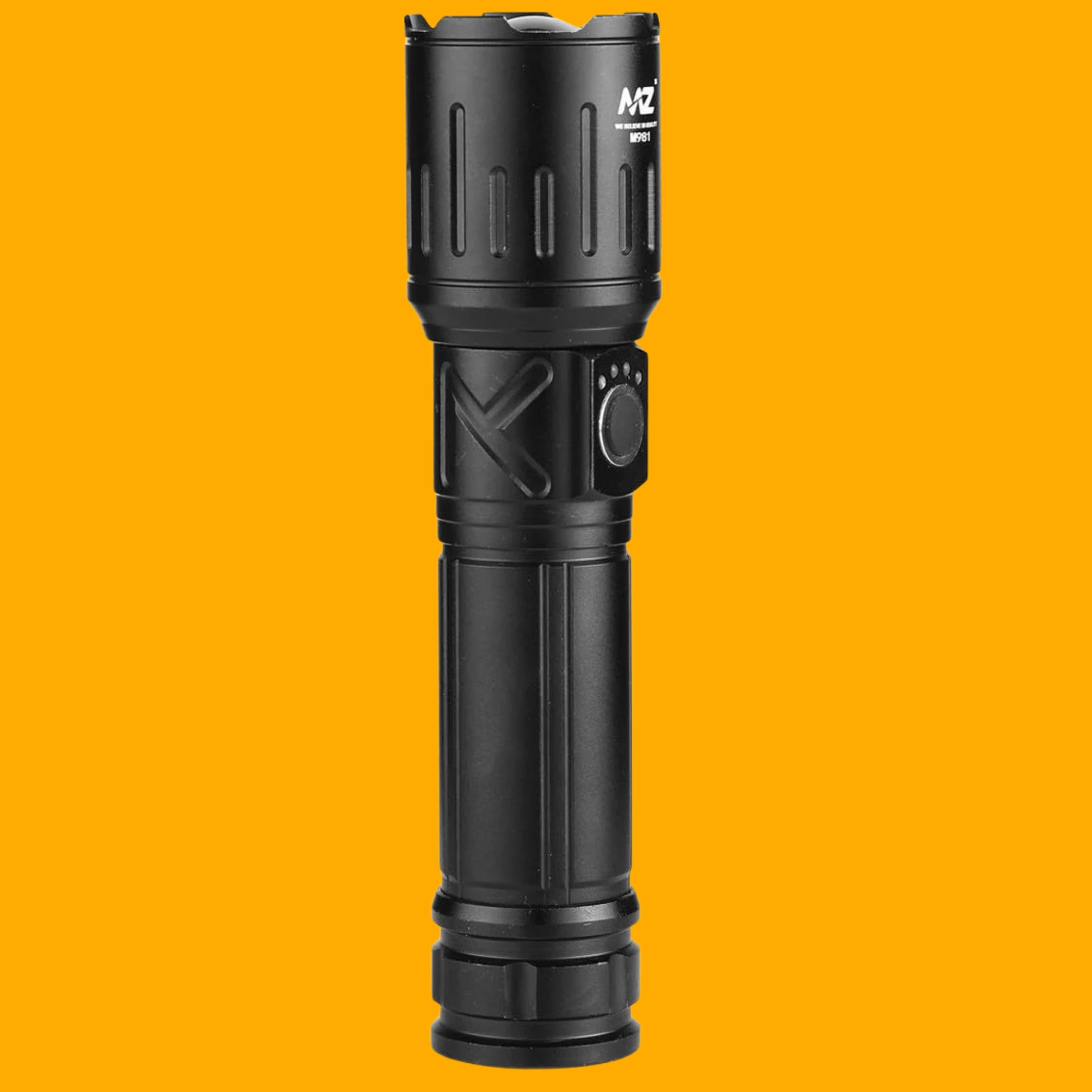 MZ M981 Rechargeable Torch | 150W LED, Zoomable, 5 Modes Flashlight