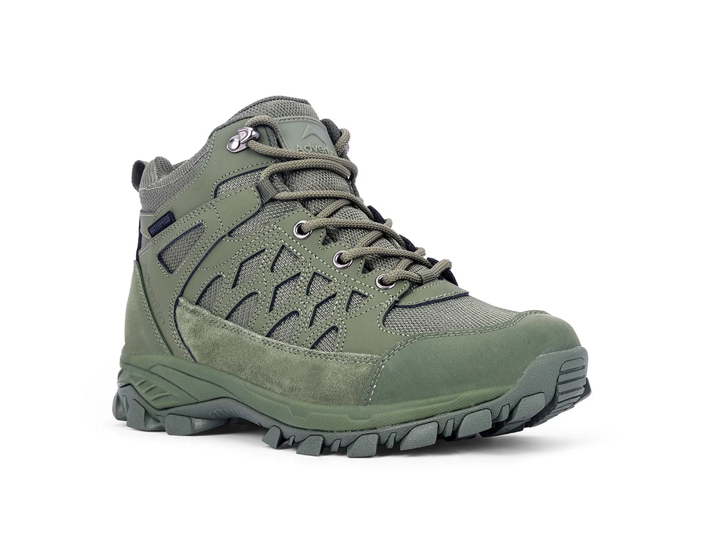 Adventra Men's Waterproof Winter Hiking Boots WH1107 Green