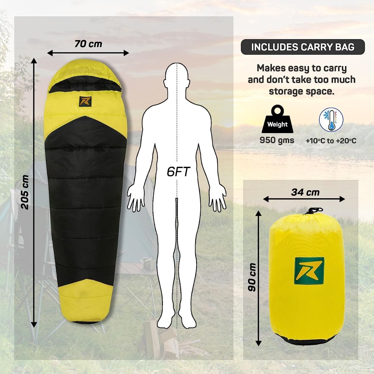 Rocksport Camplite +10°C Sleeping Bag