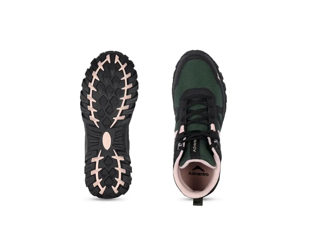 Men Mid Ankle NWP Hiking Shoe EH 900 Green for Trekking