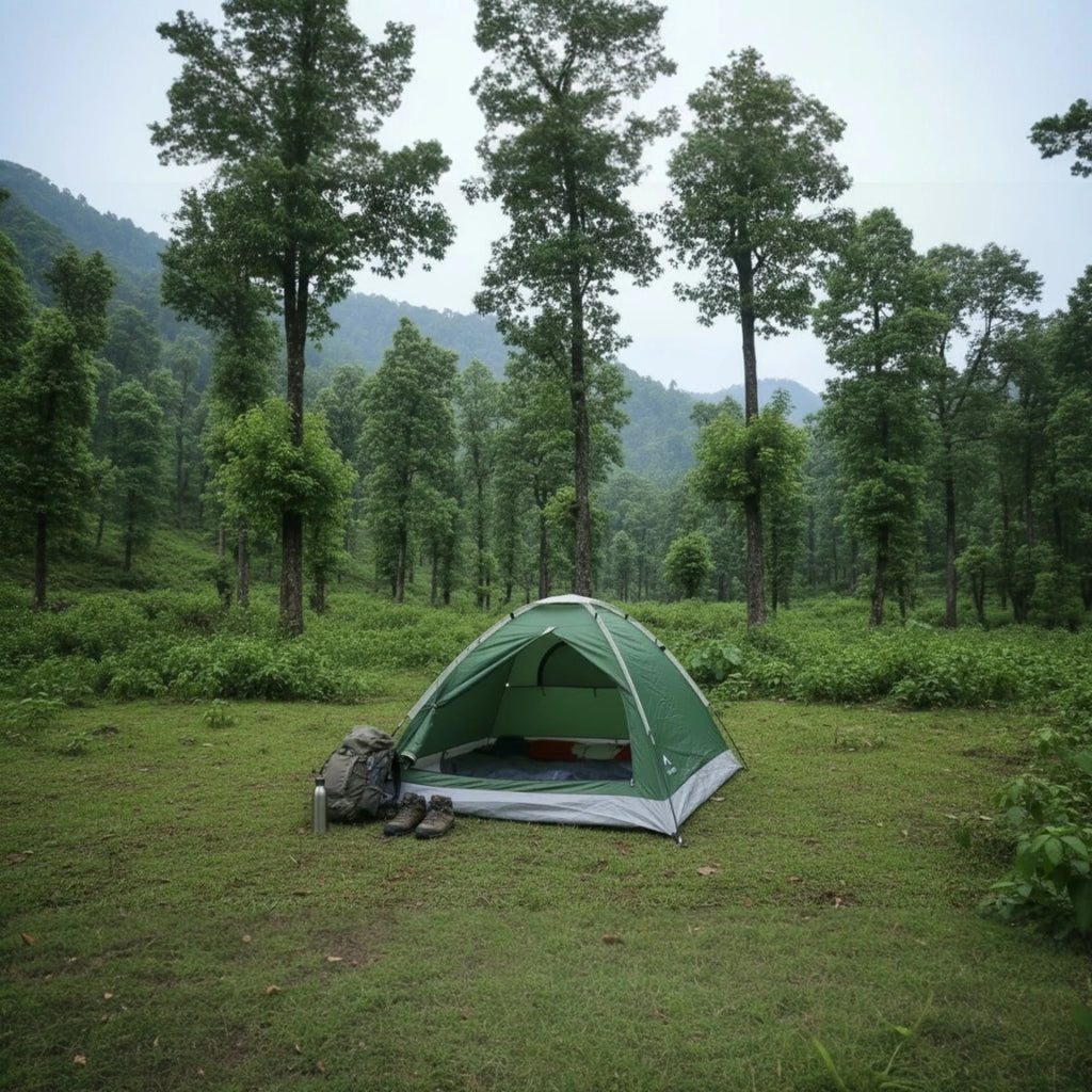 Adventra 2-Person Camping Tent with UV Protection & Waterproof Flysheet (ET1102) Green