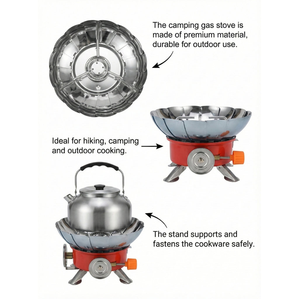 Portable Mini Card Stove Outdoor Windproof