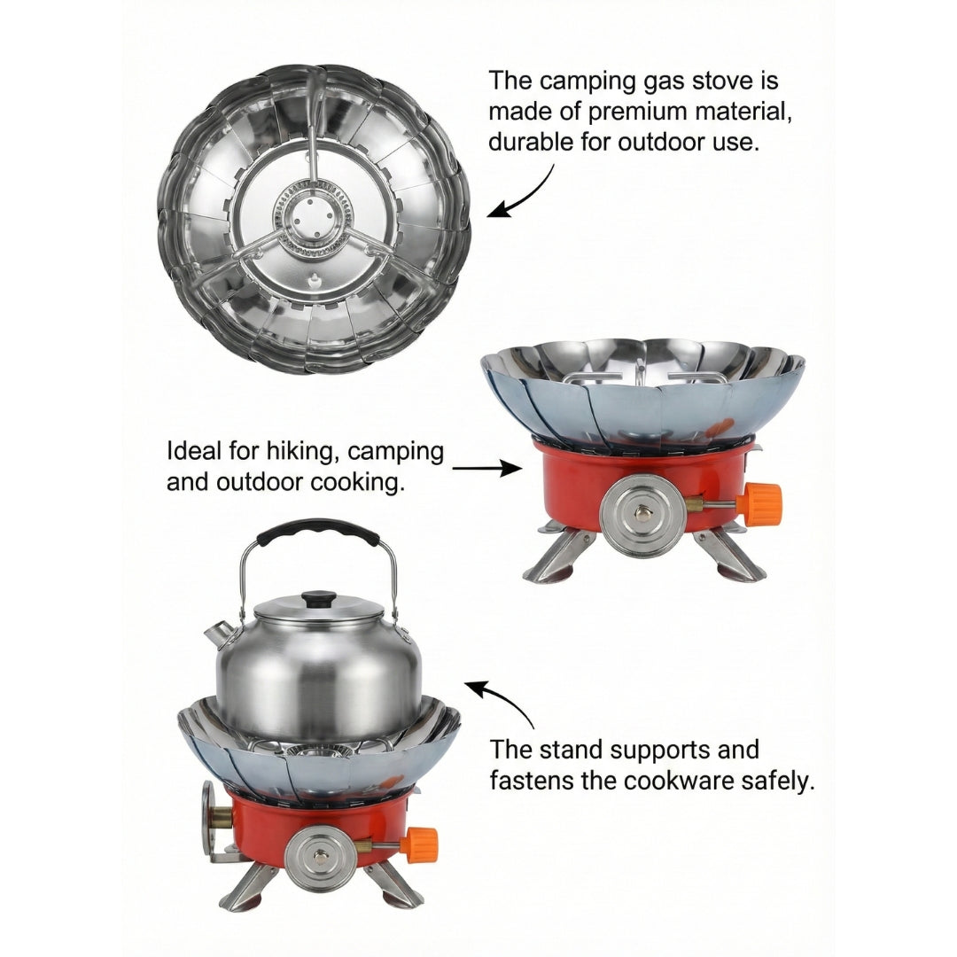 Portable Mini Card Stove Outdoor Windproof