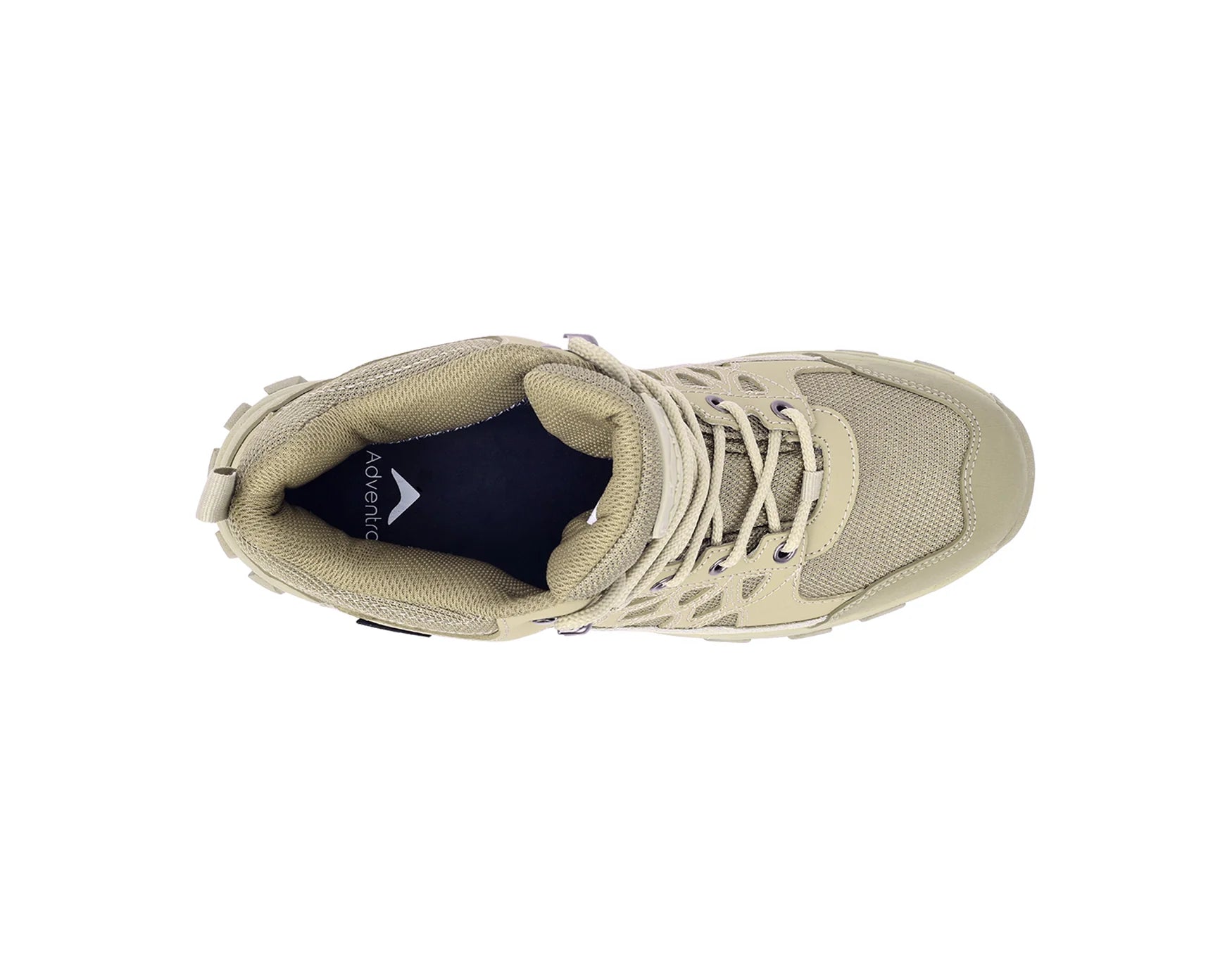 Men Waterproof Mid-Top Hiking Shoes with Cushioned Comfort (WH1107) Beige