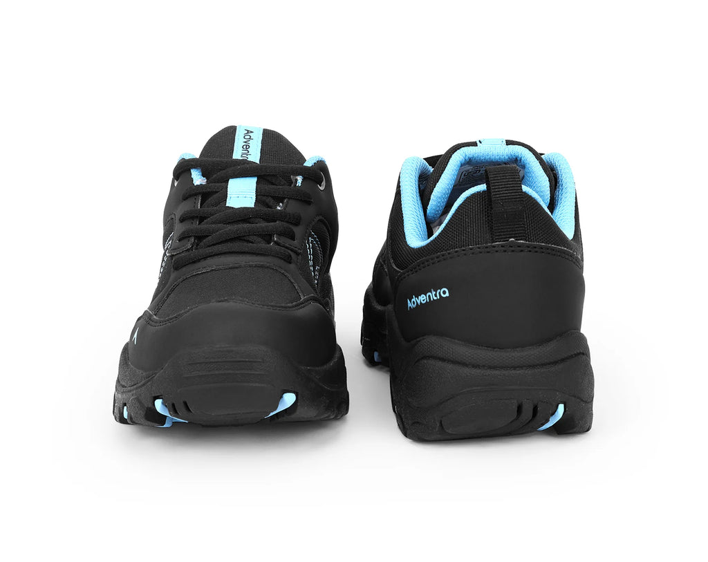 Adventra Kids Low-Top Hiking Shoes with Anti-Skid Rubber Sole (EH500) Black