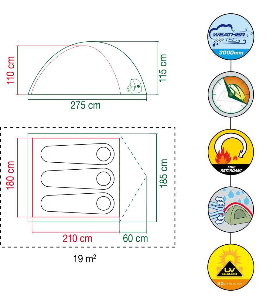 Coleman Darwin 3 Tent