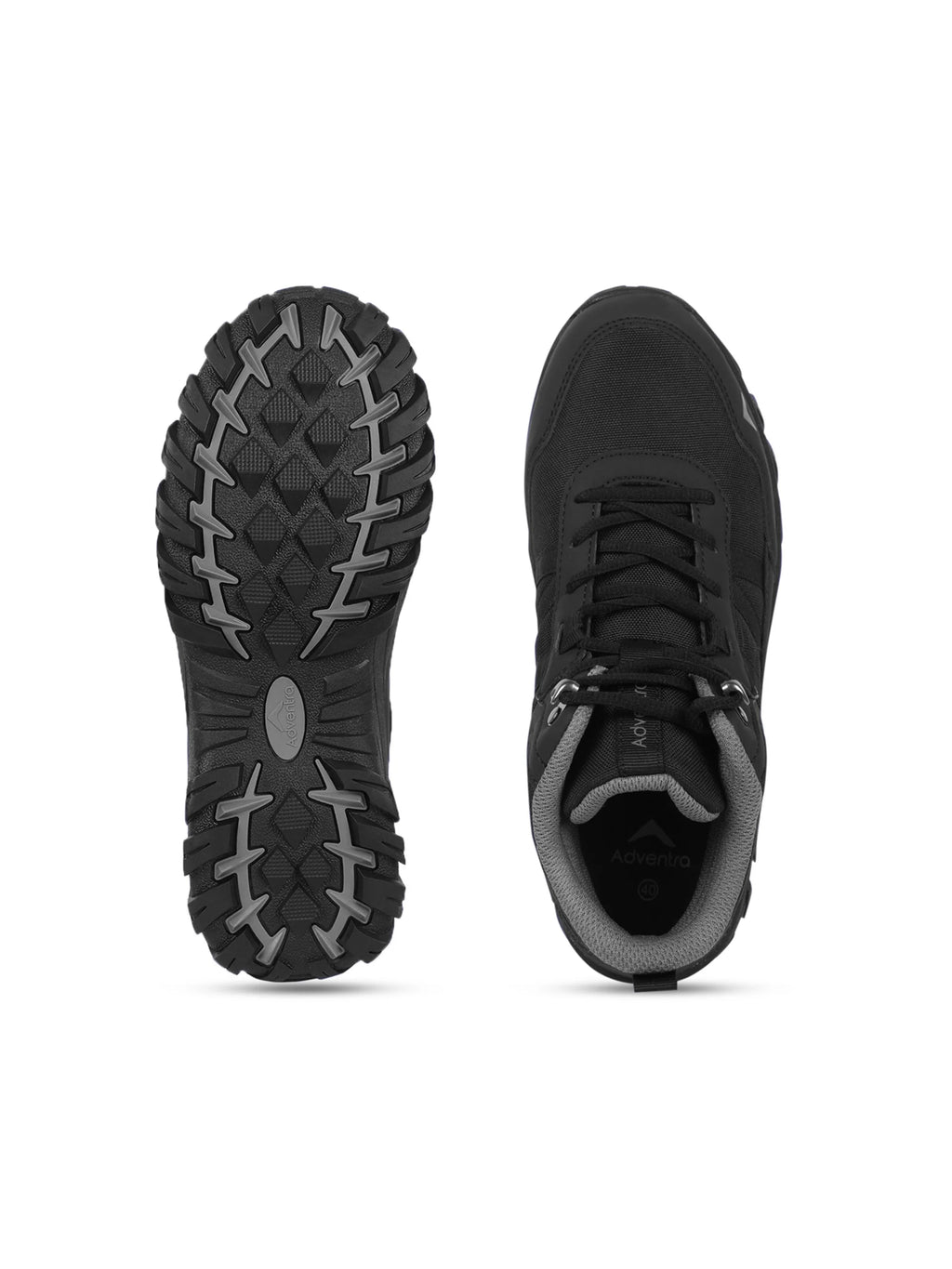 Adventra Men Mid Ankle NWP Hiking shoe - EH 900 Full Black