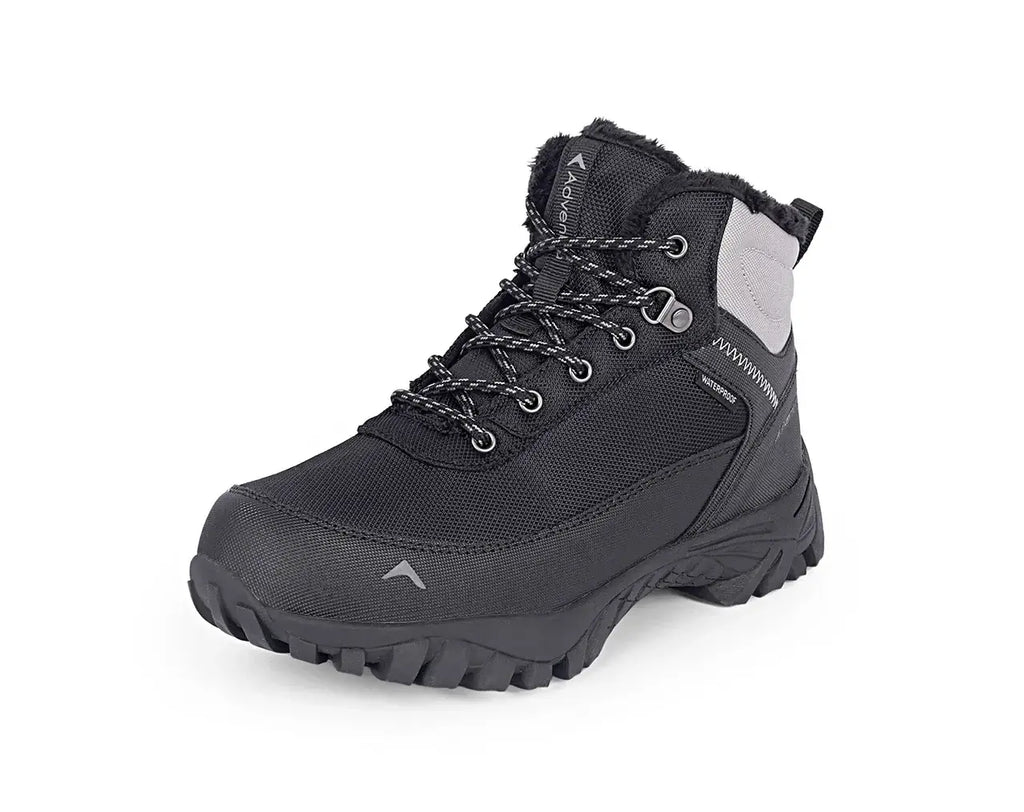 Men’s Warm and Waterproof Hiking Boots - ET1100 mountain Black
