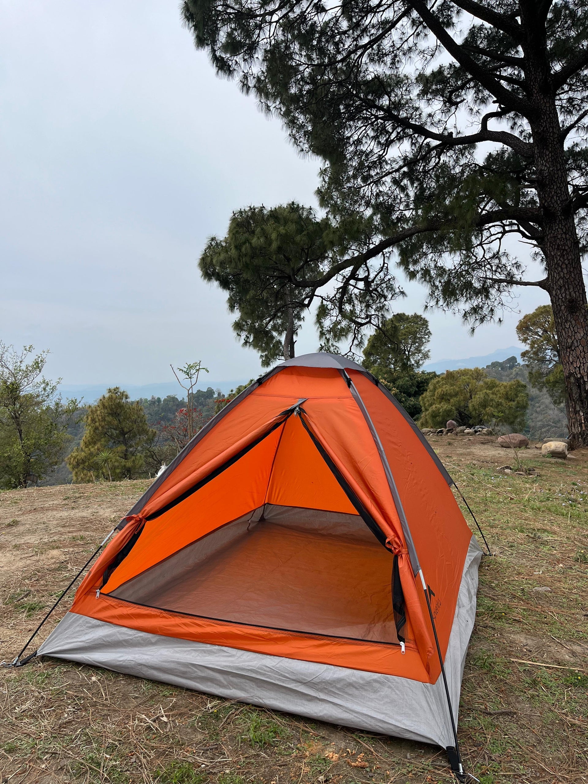 Adventra 2-Person Camping Tent with UV Protection & Waterproof Flysheet (ET1102) Orange