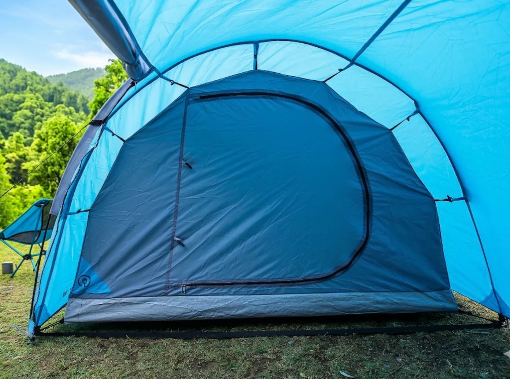 Adventra 4 Person Waterproof Camping Tent ET1104 – Lightweight & Durable- Aqua Blue