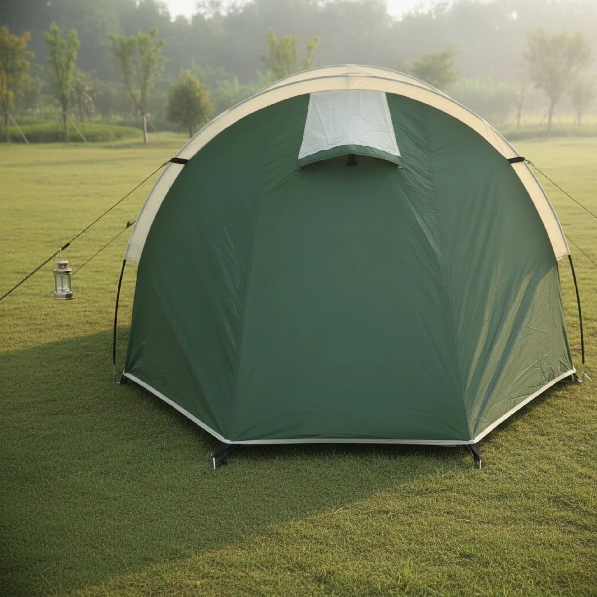 Adventra 4 Person Waterproof Camping Tent ET1104 – Lightweight & Durable- Green