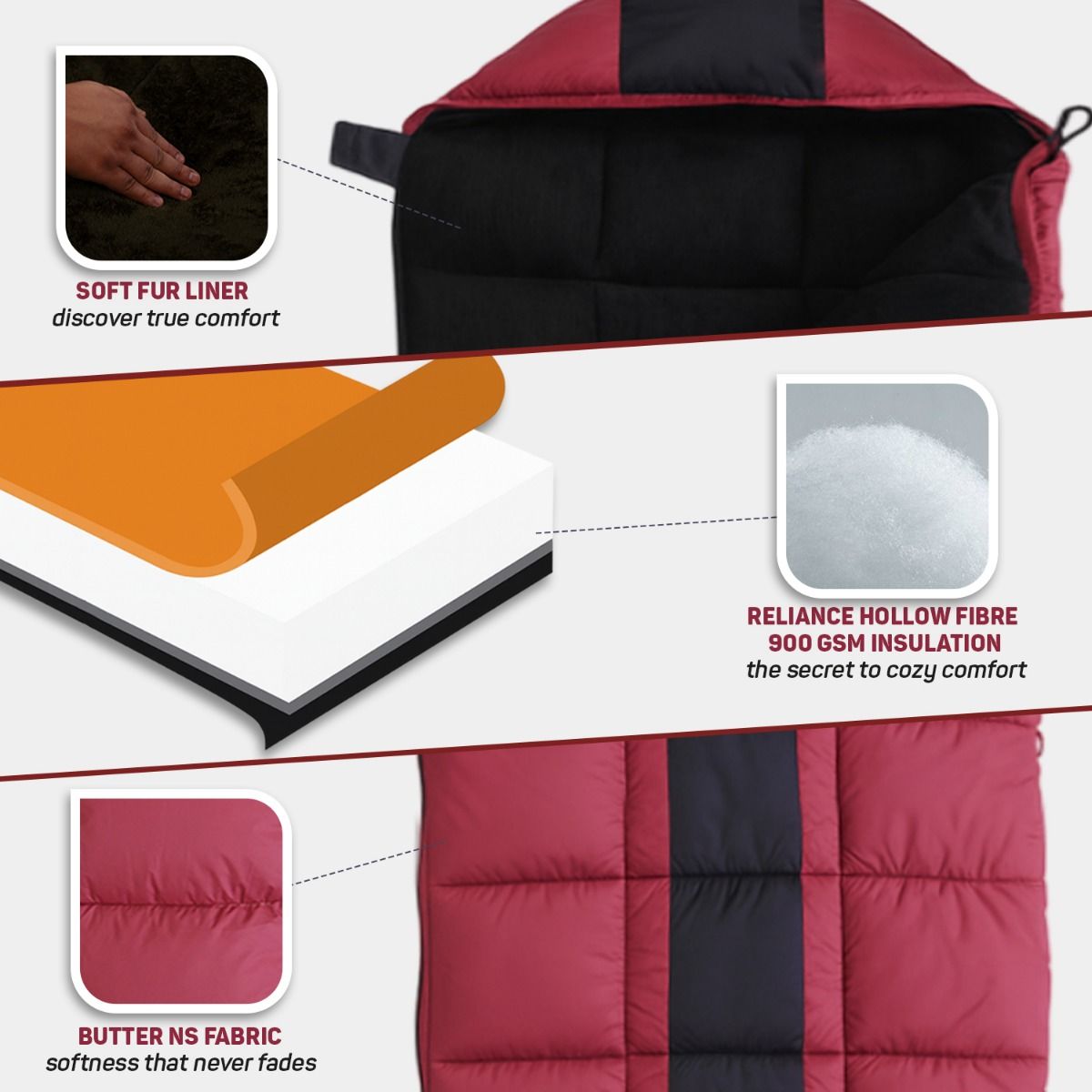 Rocksport Karakoram (-5 to +5) Maroon STR