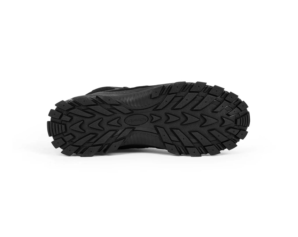 Adventra Men Waterproof High-Top Hiking Shoes with Cushioned Comfort (WH1108) Black