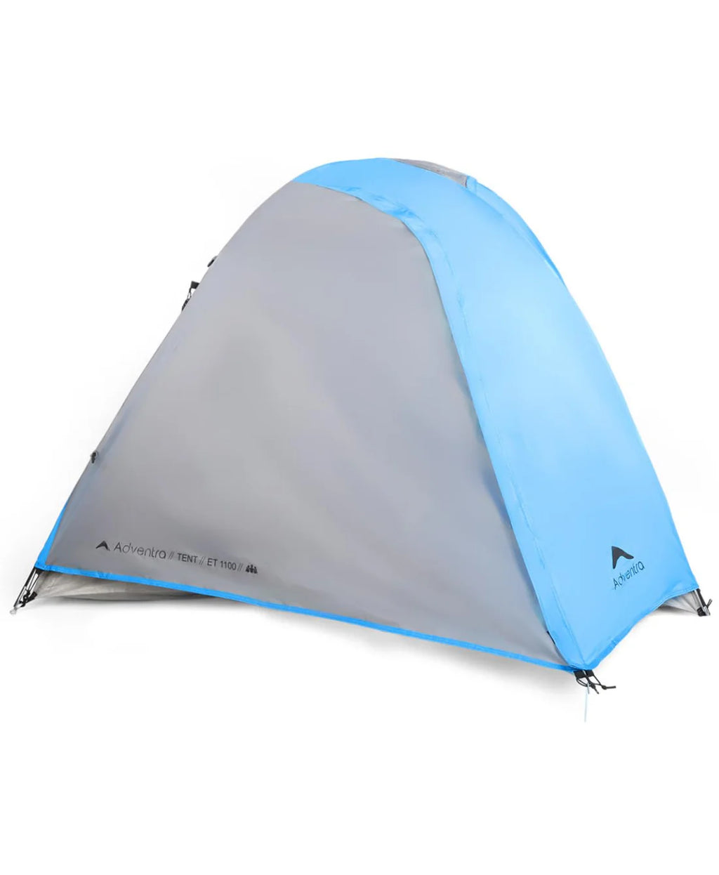 Adventra 3-Person Camping Tent with UV Protection & Waterproof Flysheet (ET1100) Aqua Blue