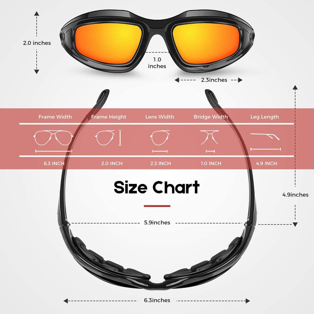 Polarized UV400 Sunglasses for Outdoor Sports with Interchangeable Lenses