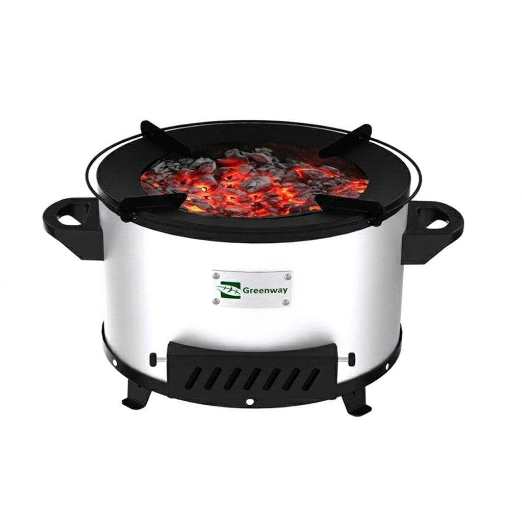 greenway ember charcoal cooking stove front view