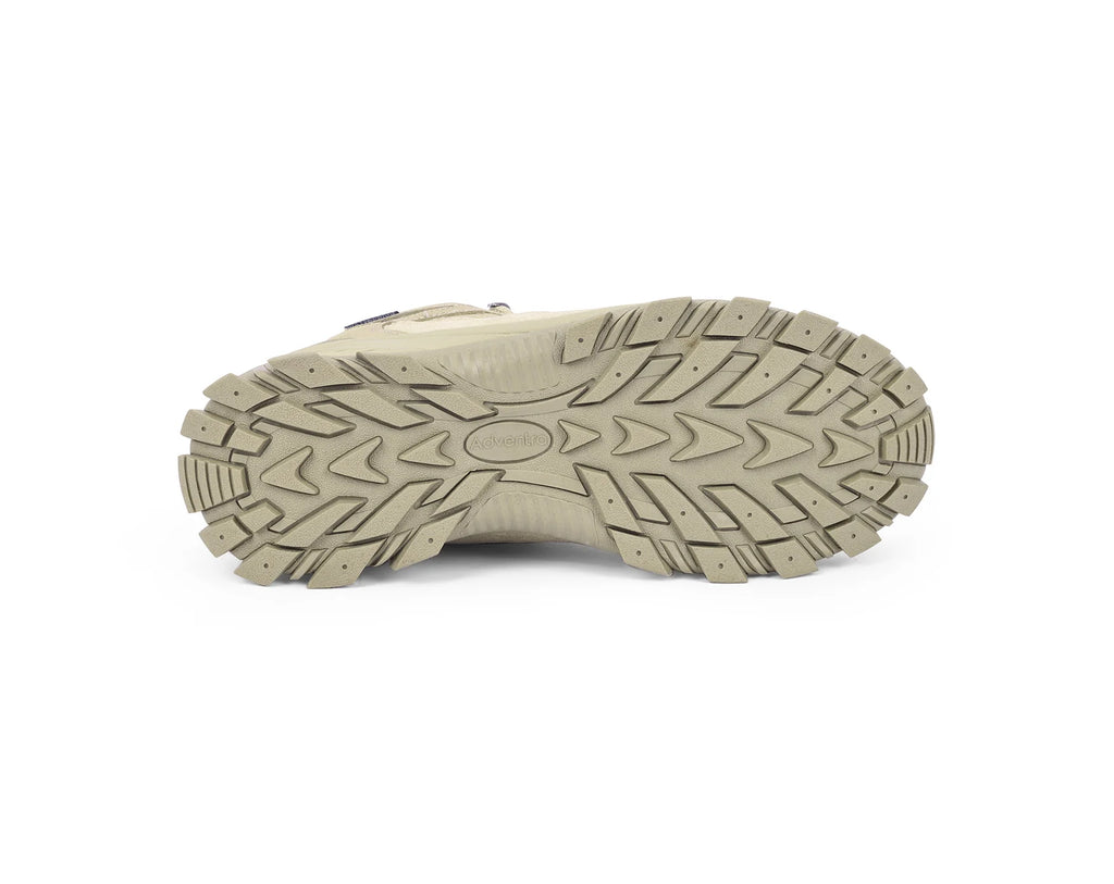 Adventra Men Waterproof Mid-Top Hiking Shoes with Cushioned Comfort (WH1107) Beige