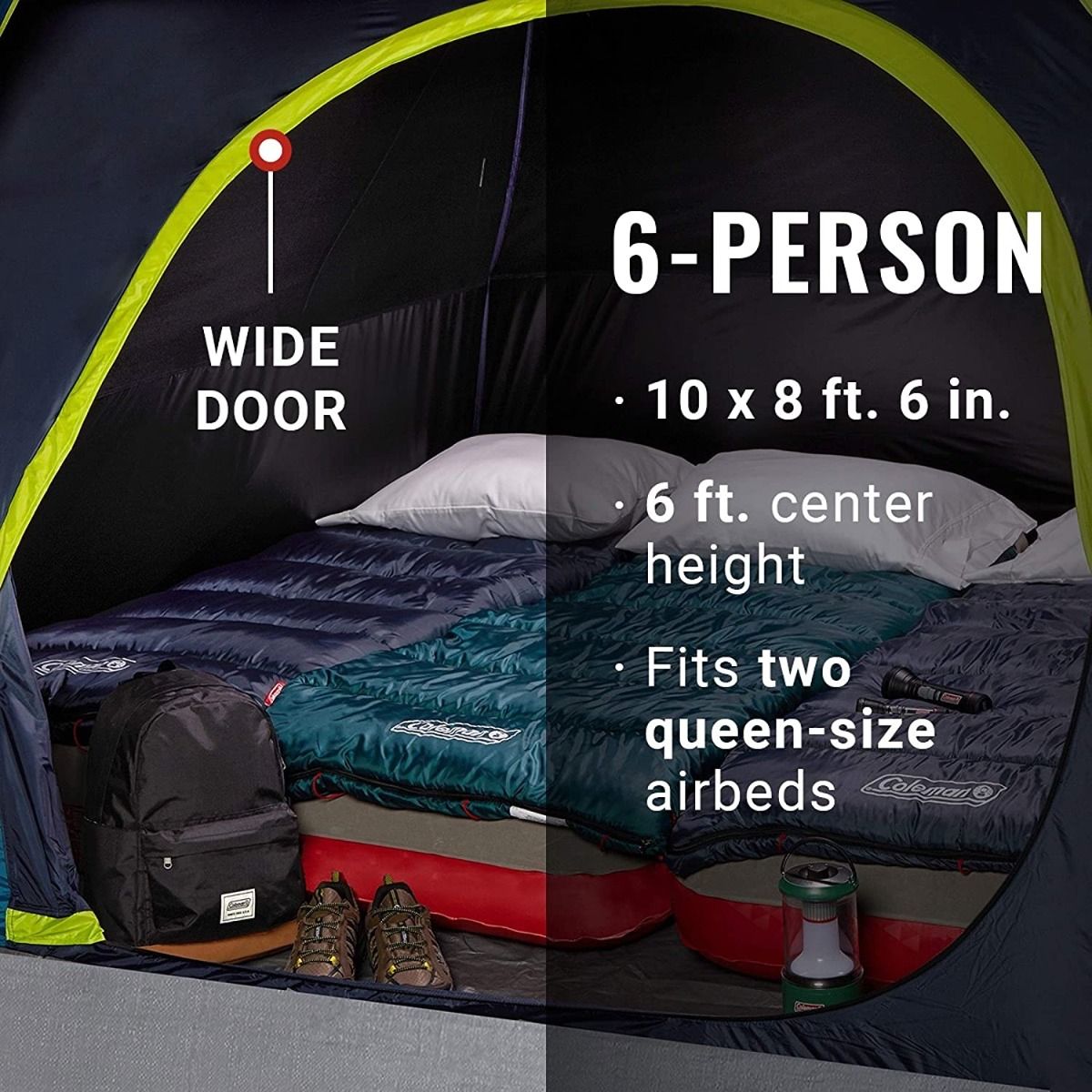 Coleman Skydome Darkroom 6 Person Tent