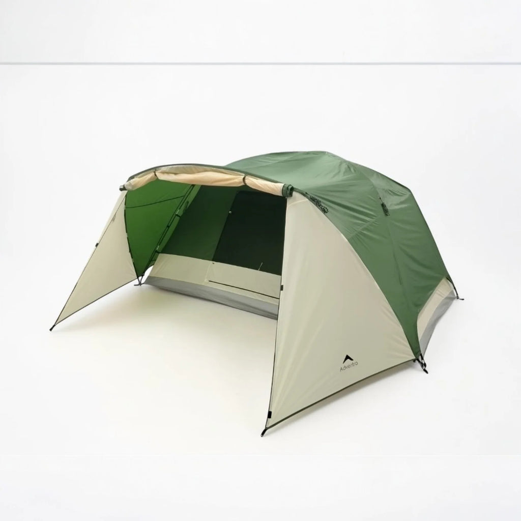 Adventra 6-Person Waterproof Large Dome Camping Tent with UV Protection & Wind-Ready (ET1106) Green