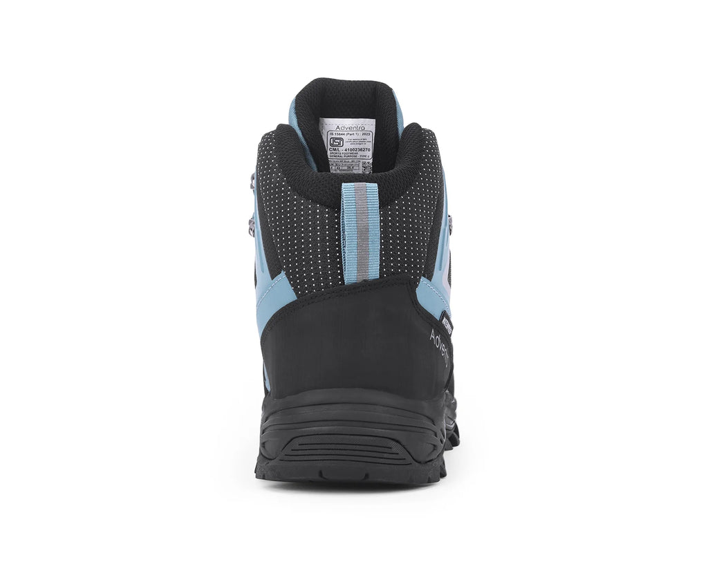 Adventra Men’s Warm and Waterproof Winter Hiking Mid Ankle Boots - WH1106 Blue