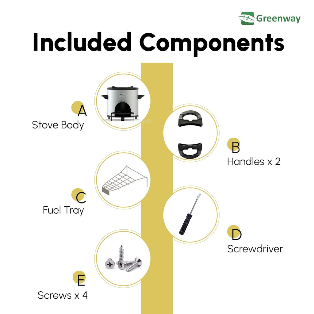 Greenway Jumbo Charcoal Cooking Stove – Improved Smokeless Design