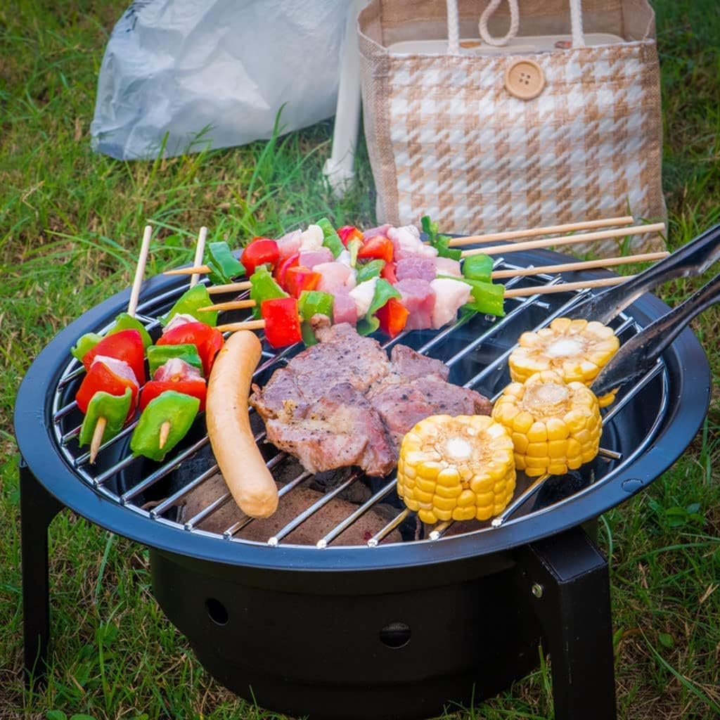 ROUND PORTABLE BBQ GRILL | LIGHTWEIGHT | CHARCOAL