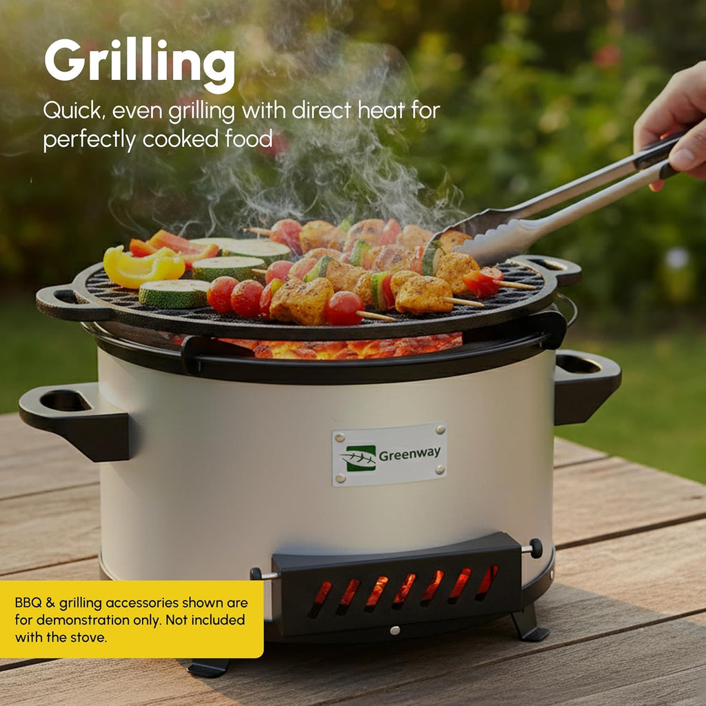 greenway ember charcoal cooking stove outdoor use
