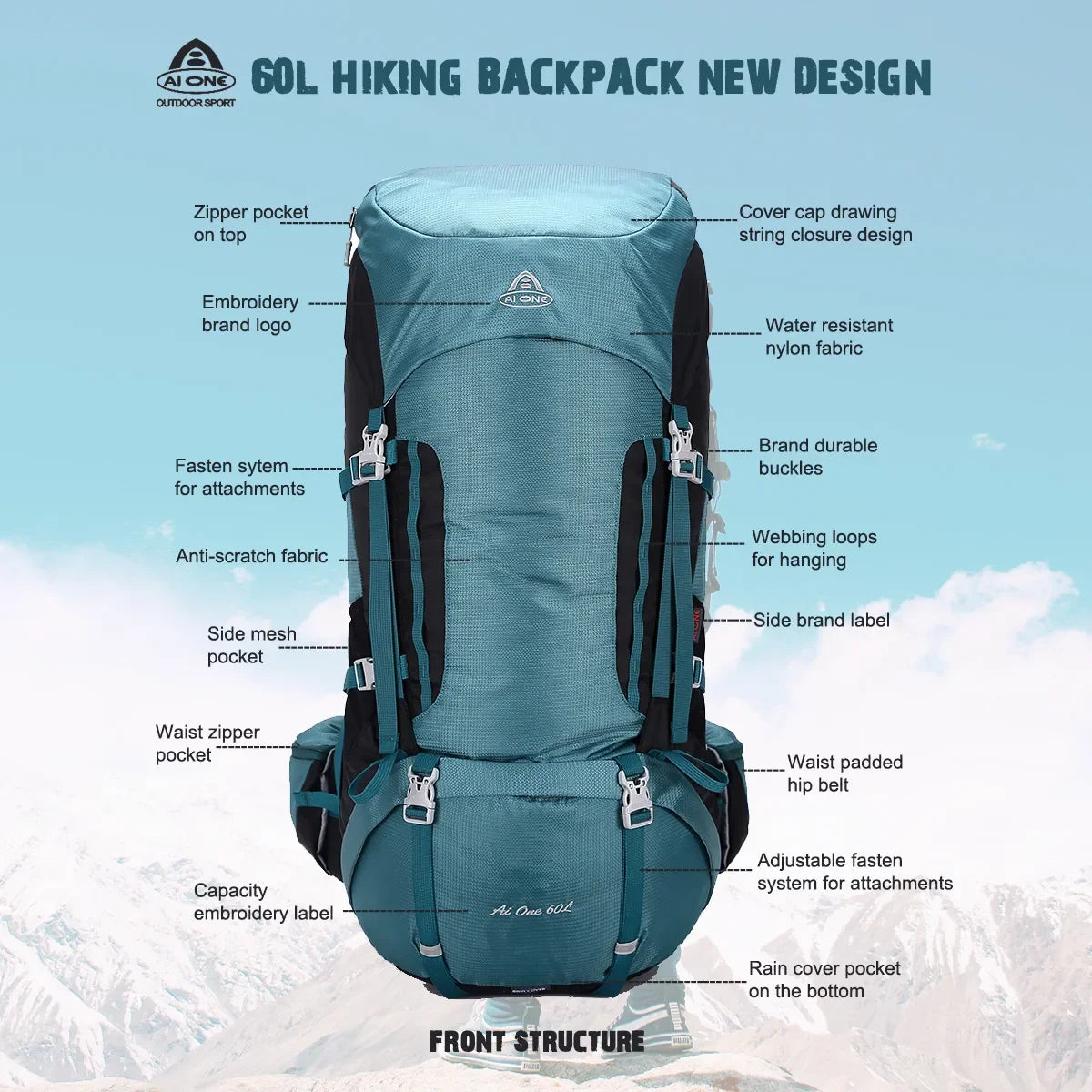 AIOne 60L Rucksack