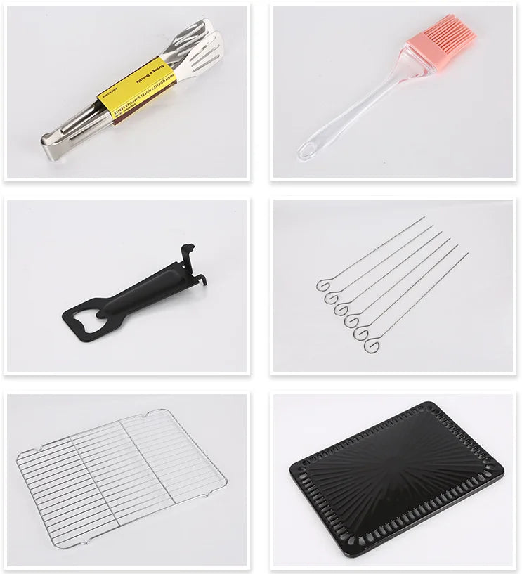 Portable Camping Gas Stove with BBQ Grill