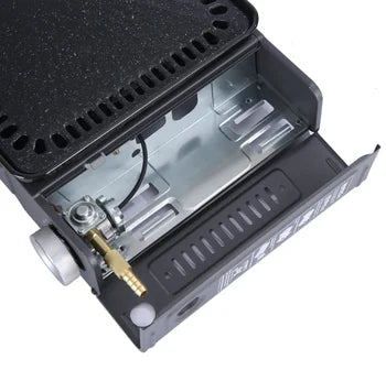 Portable Camping Gas Stove with BBQ Grill