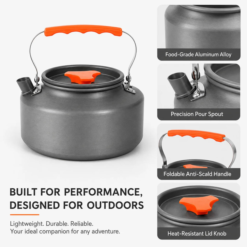 1.1L Aluminum Outdoor Camping Kettle