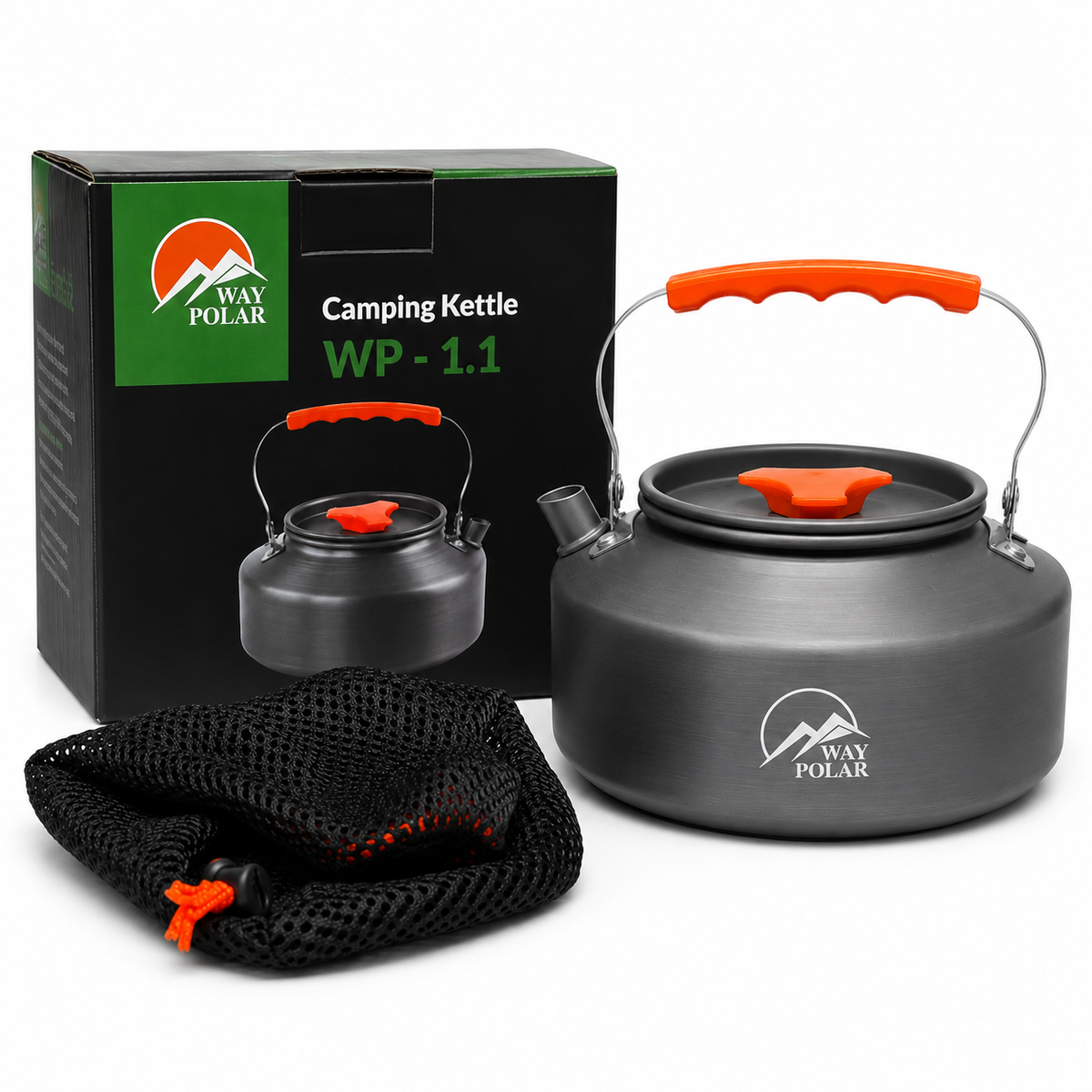 1.1L Aluminum Outdoor Camping Kettle