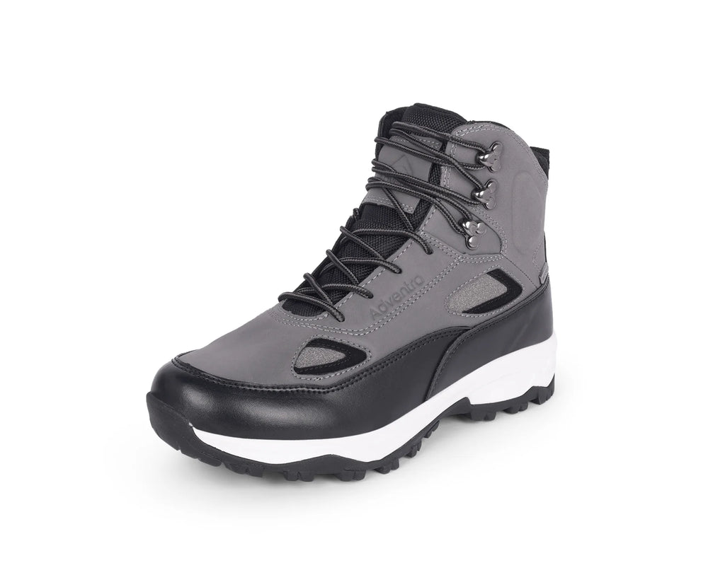 Adventra Men Waterproof Trekking Shoes Mid-High Ankle - ET 1105 Grey