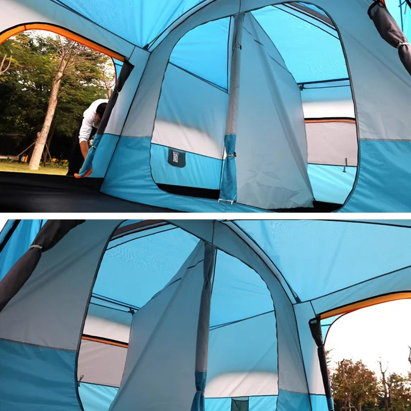 Camping Tent Waterproof with 2 Rooms for 9-12 Person