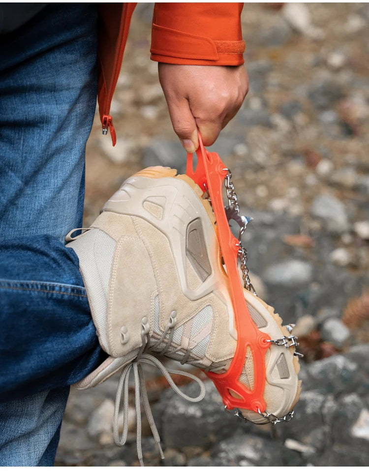 Crampons for Hiking Boots (Silicon+Stainless Steel)