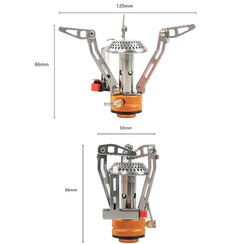 Stainless Steel Triangular High Power Camping Stove