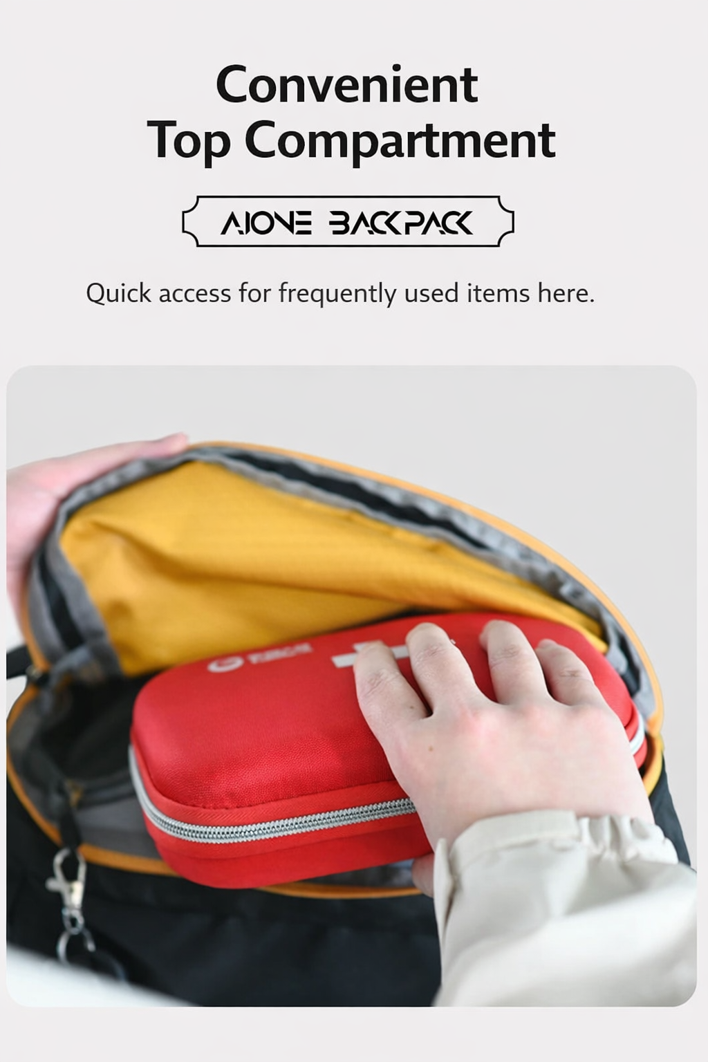 AIOne 60L Outdoor Hiking Rucksack (Yellow)